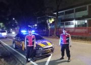 Jaga Kondusifitas, Unit Patroli 18.4.D Polsek Cicendo Polrestabes Bandung Laksanakan Bandung Lautan Biru