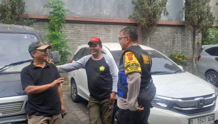 Pesan Kamtibmas, Bhabinkamtibmas Polsek Sukajadi Polrestabes Bandung Sambang Jukir Ruko