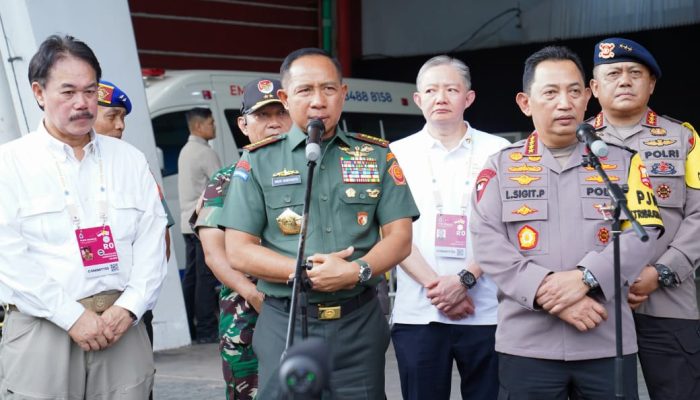 PANGLIMA  TNI TINJAU PENGAMANAN PAUS FRANSISCUS DI GBK