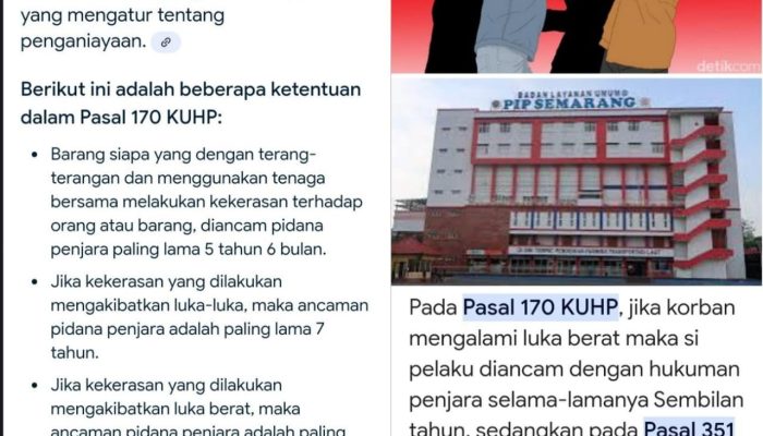 Langgar Pasal 170 Jo Pasal 351 JPU Bacakan Tuntutan, Pelaku Penganiayaan dan Kekerasan Terhadap Calon Taruna PIP Semarang Hanya Dituntut 1 Tahun, Ibu Korban Kecewa, Namun Yakini Hakim akan Bertindak Adil