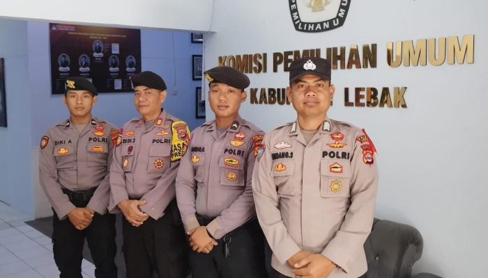 Operasi Mantap Praja Maung 2024, Polres Lebak Laksanakan Pengamanan di Kantor KPU dan Bawaslu Lebak