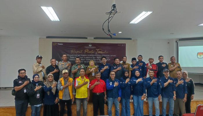 Kapolsek Antapani Hadiri Pleno Daftar Pemilih Sementara Hasil Perbaikan PPK Mandalajati.