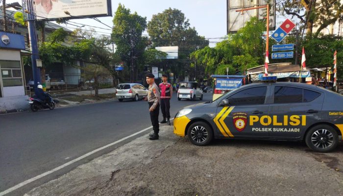 Menjaga Kamtibmas dan Arus Lalu lintas Tetap Lancar, Unit Samapta Polsek Sukajadi Laksanakan Gatur Rawan Sore