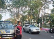 Unit Samapta Polsek Cicendo QR.18.4.C Laksanakan Pengawasan dan pengaturan Lalulintas Pagi