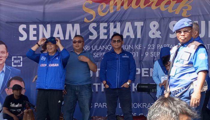 DPC Demokrat mengadakan Gebyar Jalan Sehat Bersama Masyarakat Kab. Bandung