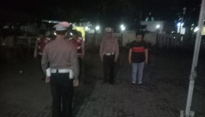 Kapolsek Buah Batu Melalui pawas lakukan Apel serah Terima Piket Fungsi