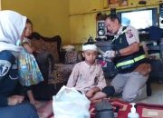 Sidokkes Polres Garut Laksanakan Penanganan Korban Gempa