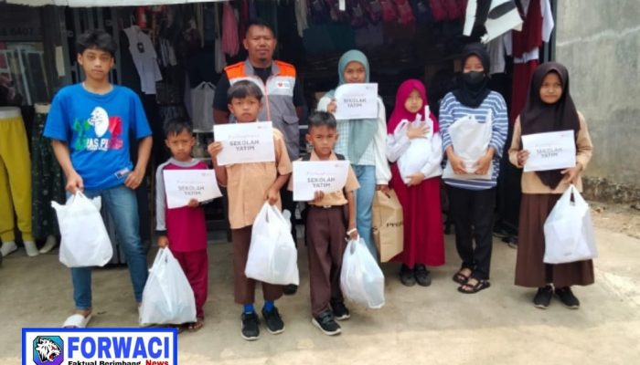 RUMAH ZAKAT Laksanakan Baksos Pembagian Perlengkapan Sekolah Kepada Anak-Anak Yatim Dhuafa