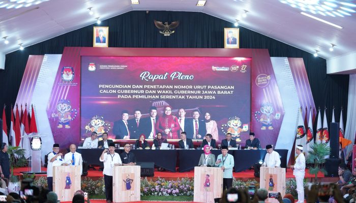 Pengumuman Nomor Urut Paslon Cagub – Cawagub Jabar Tahun 2024