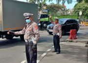 Cegah Kemacetan, Unit Lantas Polsek Astanaanyar Gelar Gatur Siang