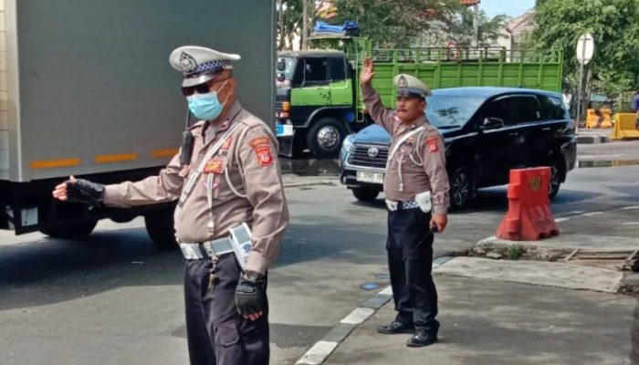 Cegah Kemacetan, Unit Lantas Polsek Astanaanyar Gelar Gatur Siang