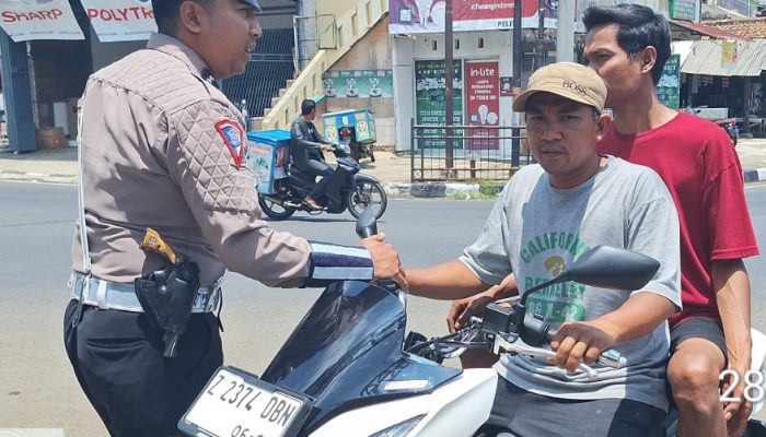 Komitmen Polsek Malangbong Untuk Tindak Pengendara Pengguna Knalpot Brong