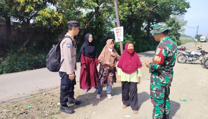 Sinergitas TNI-Polri,Tingkatkan Cooling System Kepada Masyarakat di Kelurahan Wates