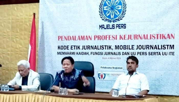 Majelis Pers: Pentingnya Pendalaman Disiplin Ilimu Jurnalistik Bagi Profesi Wartawan