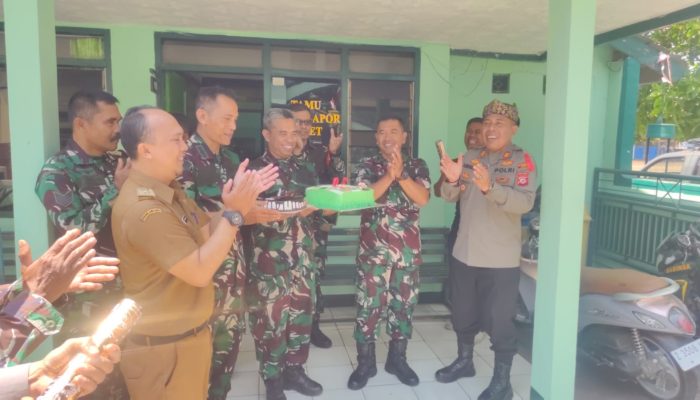 Polsek Samarang Bersama Forkopimcam Rayakan HUT TNI Ke-79