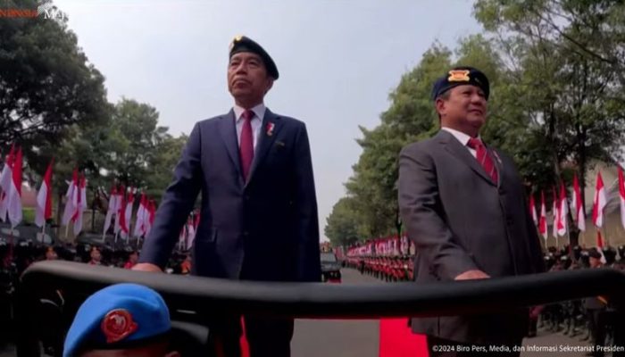 Jokowi-Prabowo Hadiri Apel Pengamanan Pengambilan Sumpah Presiden-Wapres