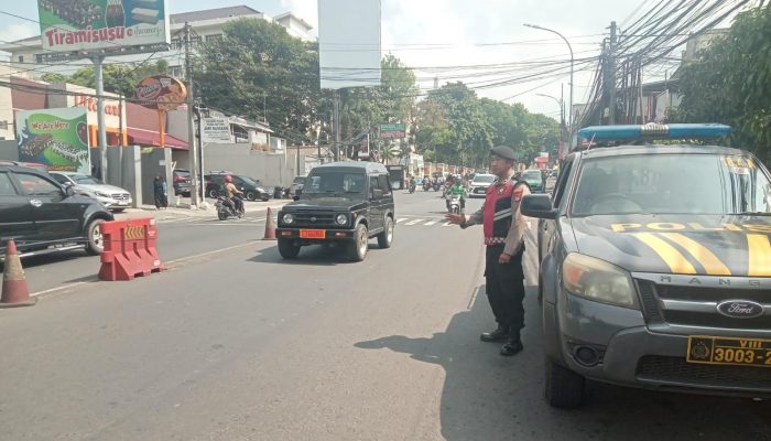 Unit Patroli Samapta Polsek Cidadap Gelar Yanmas Siang Antisipasi Rawan Kamseltibcar