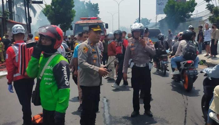 Pawas Polsek Bandung kidul Berikut Piket Fungsi Datangi TKP Kebakaran Rumah