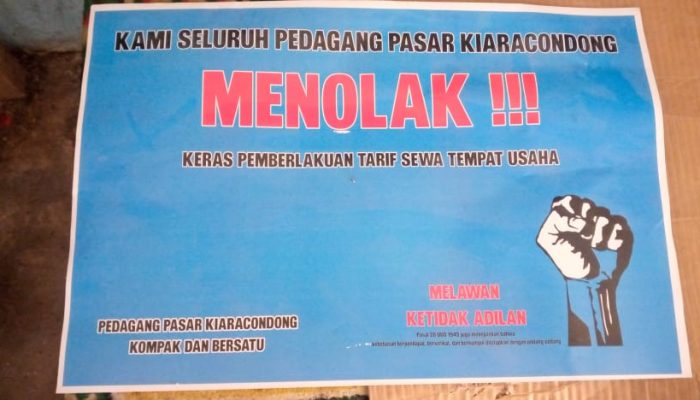 Perumda Berlakukan Tarif Sewa Tempat Usaha, Pedagang Pasar Kiara Condong Menolak Keras