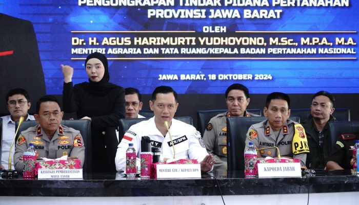 Menteri ATR dan Polda Jabar Ungkap Kasus Pertanahan