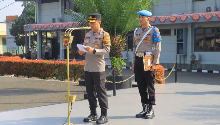 Polres Garut Gelar Apel Kesiapan Pelantikan Presiden Dan Wakil Presiden 2024