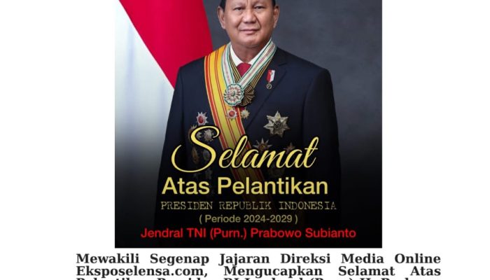 Sri Panuntun, Pimpinan Eksposelensa.com, Sampaikan Ucapan Selamat atas Pelantikan Prabowo-Gibran