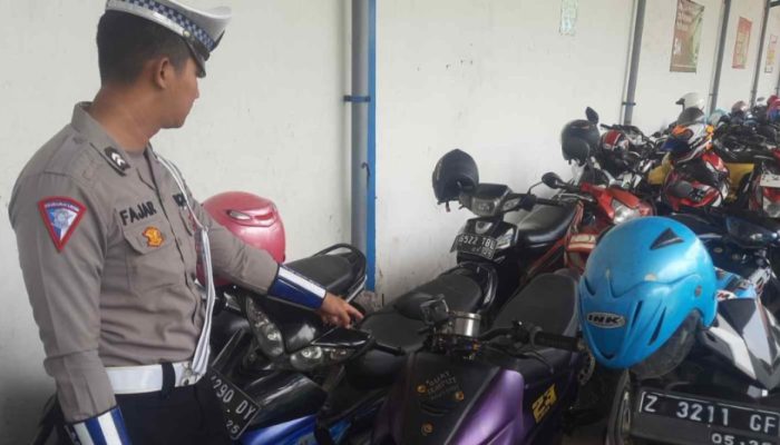 Ops Zebra, Polsek Banyuresmi Gencar Tertibkan Knalpot Tidak Sesuai Spesifikasi Teknis