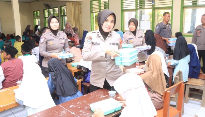 Peduli Gizi Anak, Polisi dan Kodim Kembali Gelar Program Makan Siang Bergizi