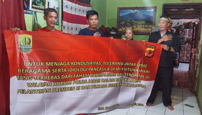 Kunjungan Kanit 1 Subdit Kamneg Direktorat Intelkam Polda Jabar beserta anggota Ke Mantan Napiter Kelompok JAD