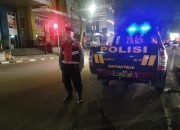 Jaga Kamtibmas Malam Hari Unit Patroli QR 18.4.C Polsek Cicendo Polrestabes Bandung Laksanakan Blue Light Patrol