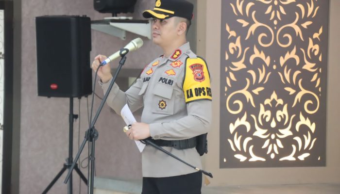 Kapolres Garut Pimpin Upacara Serah Terima Jabatan Kapolsek Singajaya