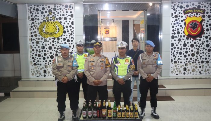 Patroli KRYD Polres Garut Amankan Puluhan Miras Dan Knalopt Brong