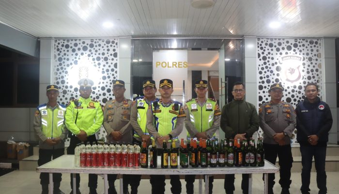 Patroli KRYD Polres Garut Kembali Amankan Ratusan Miras Dan Knalpot Brong