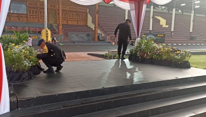 Giat Unit Jibom Sterilisasikan dalan Rangka Upacara Penutupan Dig Pag Tahun 2024