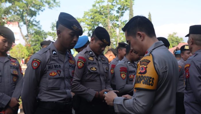 Pemeriksaan Urine Dan Aplikasi Judi Online Terhadap Anggota Sat Samapta Polres Garut