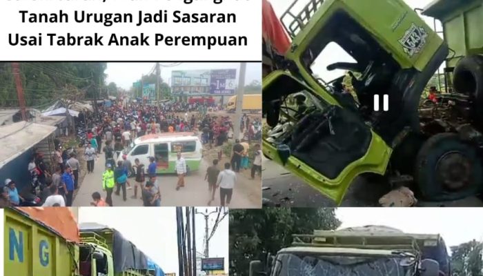 Amuk Massa Pecah di Salembaran, Truk Pengangkut Tanah Urugan Jadi Sasaran Usai Tabrak Anak Perempuan