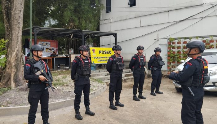 Pengecekan Persiapan Personil OMP Pengamanan KPU dan Bawaslu Provinsi Jawa Barat 