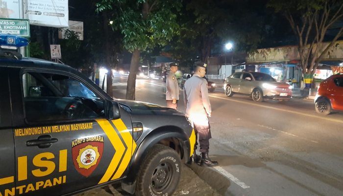 Antisipasi Gangguan Kamtibmas Malam Hari, Polsek Antapani Lakukan Patroli Strong Point