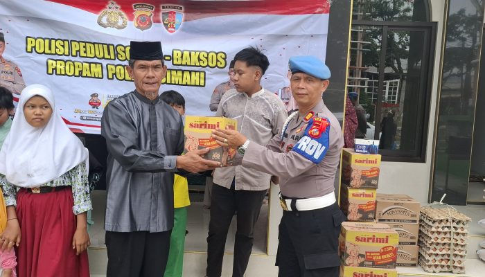 Polres Cimahi Berikan Bakti Sosial Kepada 15 Anak Yatim Dan Kaum Dhuafa