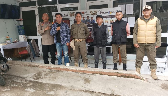 Polsek Sukasari Lakukan Monitoring dan Pengamanan Penyimpanan Logistik Pilkada 2024 Pasca Pencoblosan