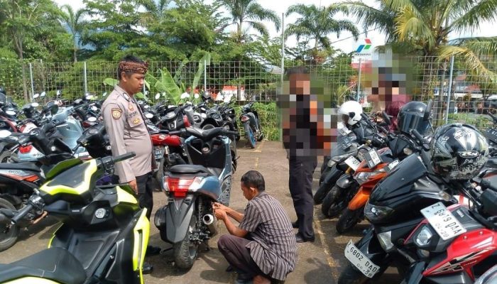 Polsek Leles Kembali Razia Knalpot Brong
