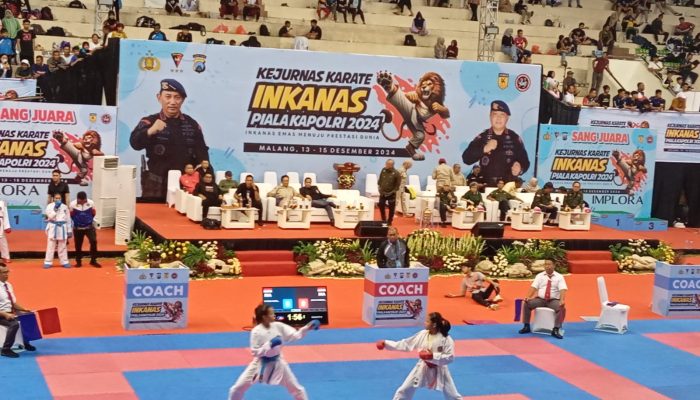 Inkanas Kontingen Jawa Barat Raih 42 Medali Pada Hari Kedua Kejurnas Piala Kapolri 2024 di GOR Ken Arok Malang