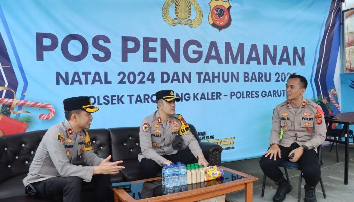 Pastikan Keamanan Operasi Lilin Lodaya 2024, Kapolres Garut Cek Pos PAM