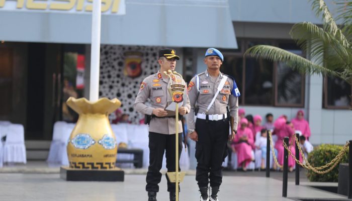 Kapolres Garut Pimpin Upacara Korps Raport Kenaikan Pangkat