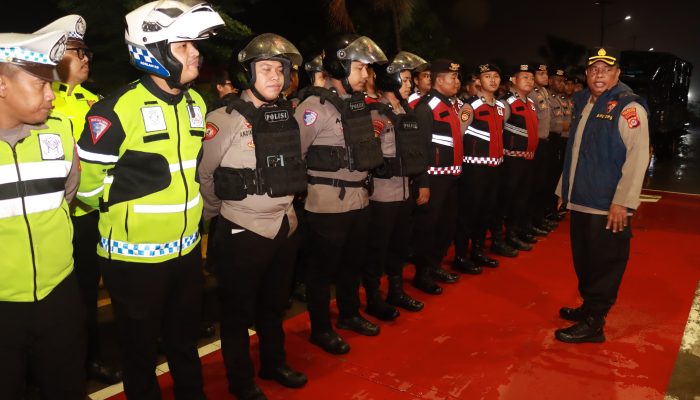 Polresta Tangerang Melaksanakan Pengamanan dalam kegiatan Rekontruksi Bersama Puspom AL kasus penembakan di Rest Area Km 45