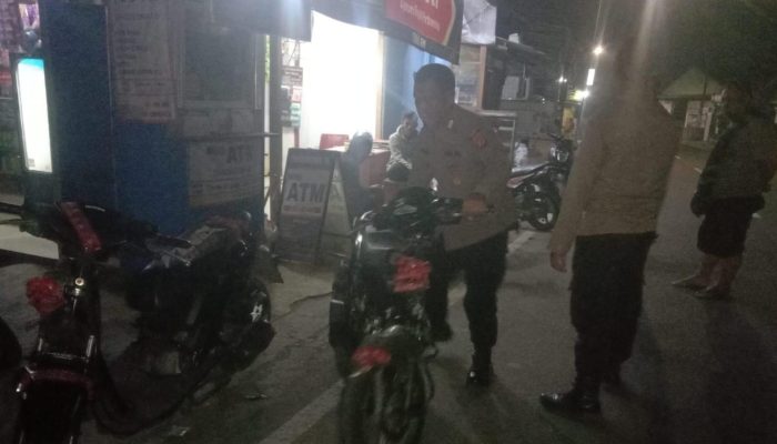 Polsek Wanaraja Gagalkan Balapan Liar di Jalan Sawah Lega, 2 Sepeda Motor Diamankan