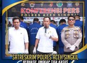Polres Aceh Singkil Ungkap Tiga Kasus Berat: Curat, Pencurian Sepeda Motor, dan Pemerkosaan Anak di Bawah Umur