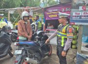 Sat Lantas Polres Garut Lakukan Penindakan Kepada Travel Gelap dalam Operasi Keselamatan Lodaya 2025