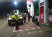 Jaga Kondusifitas Wilayah, Patroli Polsek Cikijing Sambangi Objek Vital SPBU