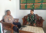 Sinergitas TNI-POLRI, Kapolsek Bantarujeg AKP Dodo Haryanto Silaturahmi ke Koramil Bantarujeg